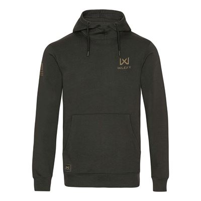 Bluza z kapturem kangurka WX URBAN coyote logo GREEN