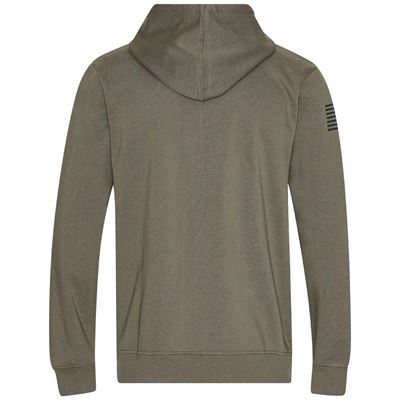 Bluza z kapturem zip WX URBAN zielone logo ZIELONA