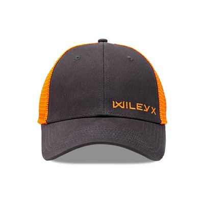 Czapka baseballowa z POMARAŃCZOWYM poziomym logo WILEY X SZARA/POMARAŃCZOWA WILEY X J914-W 2
