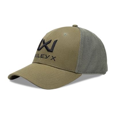 Czapka baseballowa CZARNE logo WILEY X ZIELONA