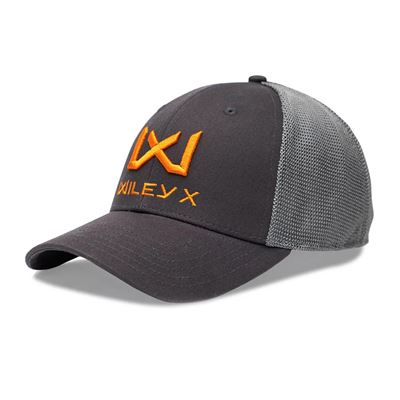 Czapka baseballowa POMARAŃCZOWE logo WILEY X SZARA