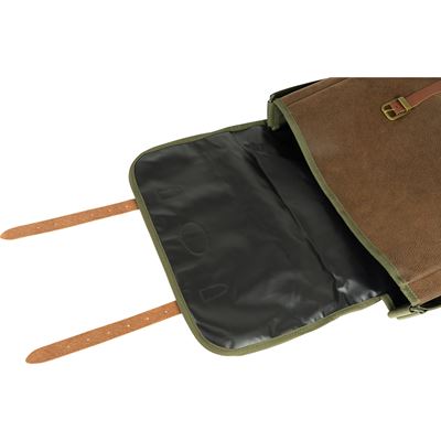 Torba myśliwska CARTRIDGE dwie klamry duotex BRĄZOWA