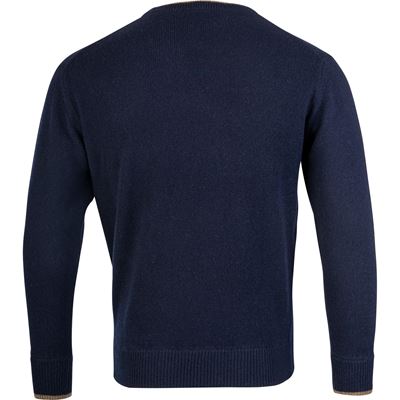 Sweter ASHCOMBE z wełny jagnięcej BLUE