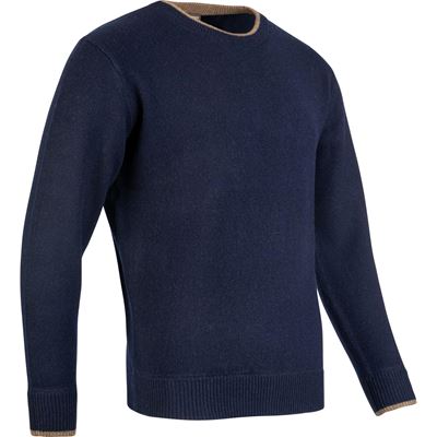 Sweter ASHCOMBE z wełny jagnięcej BLUE