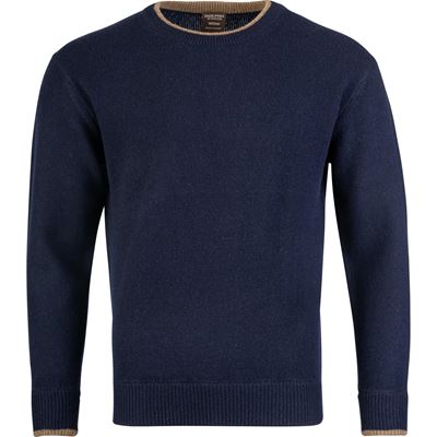 Sweter ASHCOMBE z wełny jagnięcej BLUE