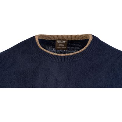 Sweter ASHCOMBE z wełny jagnięcej BLUE