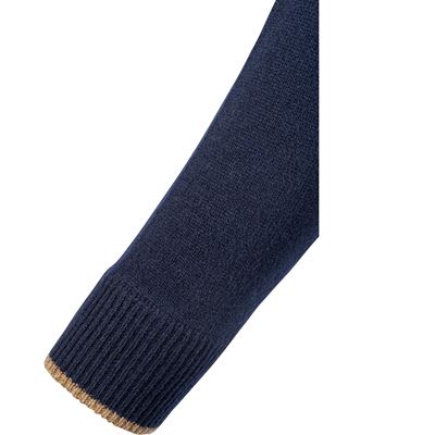 Sweter ASHCOMBE z wełny jagnięcej BLUE