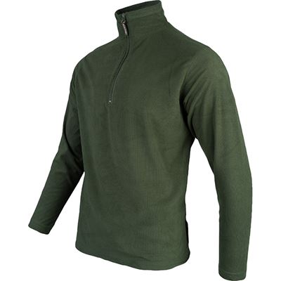 Lekka bluza z kapturem FLEECE GREEN