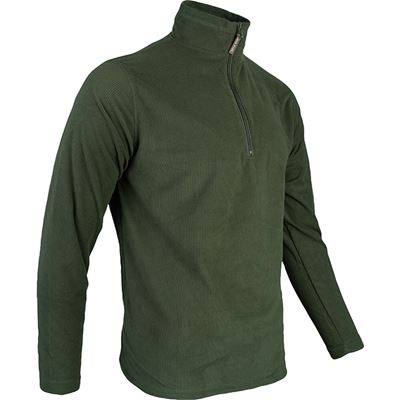 Lekka bluza z kapturem FLEECE GREEN