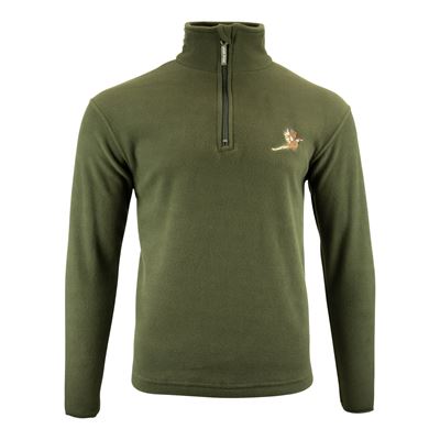 Sweter polarowy z motywem bażanta ZIELONY JACK PYKE JFLTPHM 2