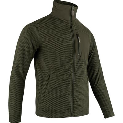 Lekka bluza FLEECE w kolorze ZIELONYM
