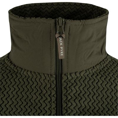 Lekka bluza FLEECE w kolorze ZIELONYM