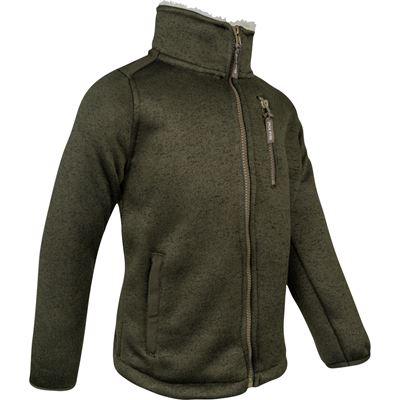 Kurtka dziecięca SCANDINAVIAN SHERPA ocieplana ZIELONA