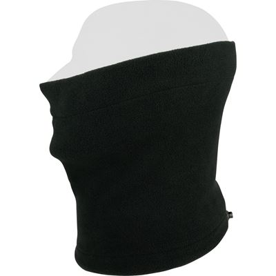 Opaska pod szyję FLEECE z ściągaczem CZARNA