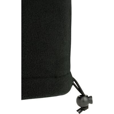 Opaska pod szyję FLEECE z ściągaczem CZARNA