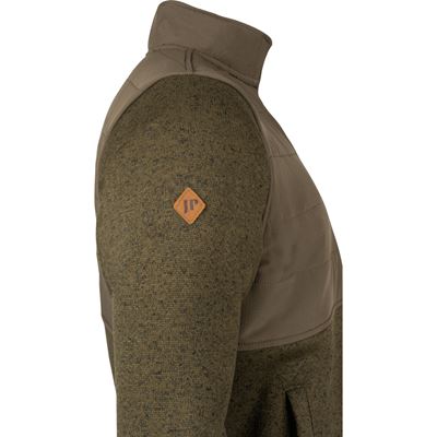 Bluza SNAP NECK fleece ZELENÁ