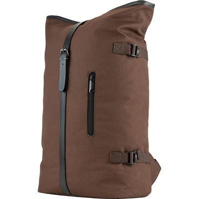Plecak FOLD TOP canvas BLACK