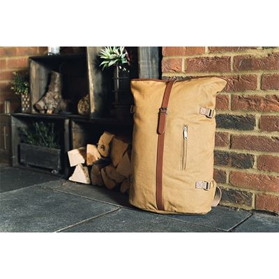 Plecak FOLD TOP canvas SAND