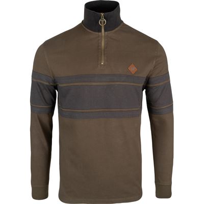 Bluza HALF ZIP CONTRAST ZELENÁ