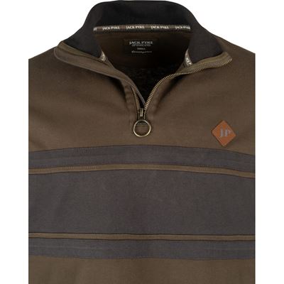 Bluza HALF ZIP CONTRAST ZELENÁ