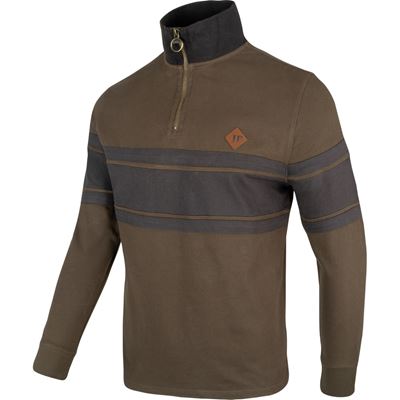 Bluza HALF ZIP CONTRAST ZELENÁ