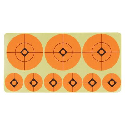 Zestaw 10 naklejek na tarcze obrotowe 1" i 2" (100 naklejek)