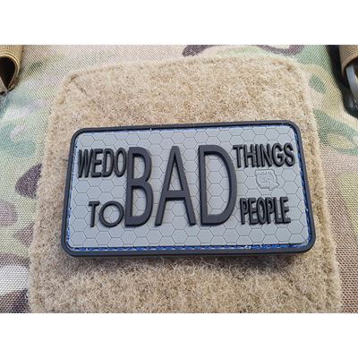 Patch WE DO BAD THINGS plastik FOLIAGE/czarny