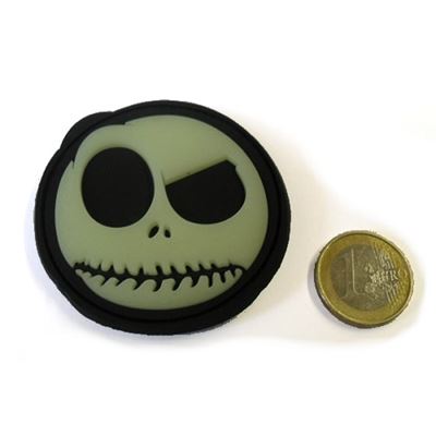 Patch NIGHTMARE SMILEY plastikowy GLOW IN THE DARK