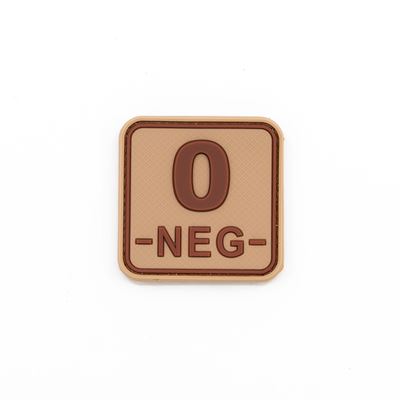 Grupa krwi 0- NEG plastikowy rzep DESERT