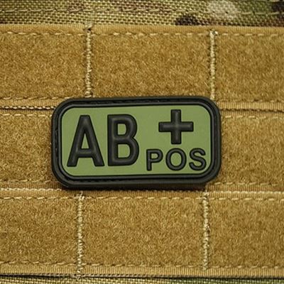 Plastikowa naszywka KREV AB POS ZIELONA