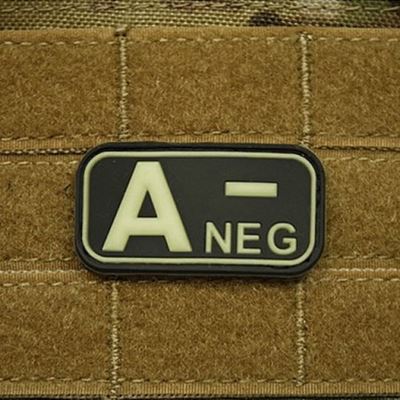 Patch KREV A NEG plastikowy GLOW IN THE DARK
