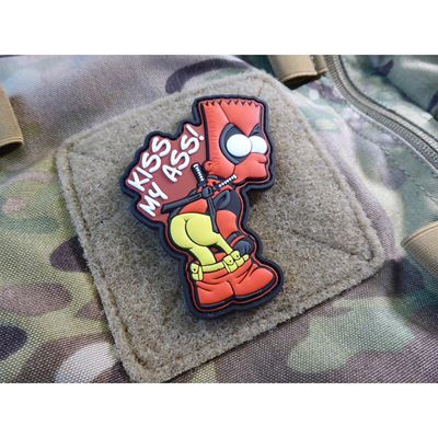 Naszywka KISS MY ASS velcro plastik JACKETS TO GO JTG-DPS-FC 2