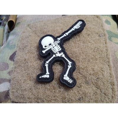 Naszywka TRIUMPH SKELETON na rzep GLOW IN THE DARK