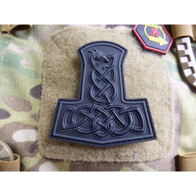 Naszywka z młotem Thora DRAGON BLACK