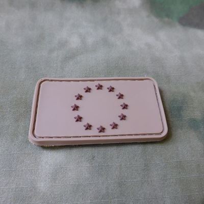 Naszywka FLAGA UE plastik DESERT