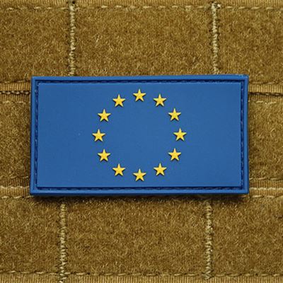 Plastikowa naszywka w kolorze flagi UE