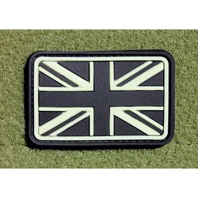 Duża naszywka BRITAIN na rzep z tworzywa sztucznego GLOW IN THE DARK
