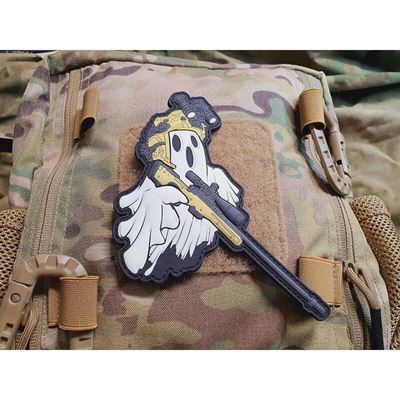 Naszywka GHOST SNIPER plastikowa z rzepem GLOW IN THE DARK