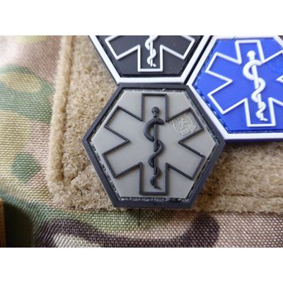 Plastikowa naszywka EMS z rzepem RANGER GREEN