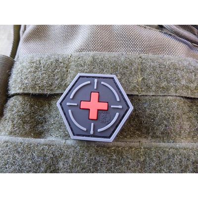 Naszywka MEDIC RED CROSS plastikowy rzep
