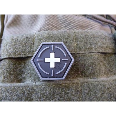 Naszywka MEDIC RED CROSS plastikowy rzep SWAT