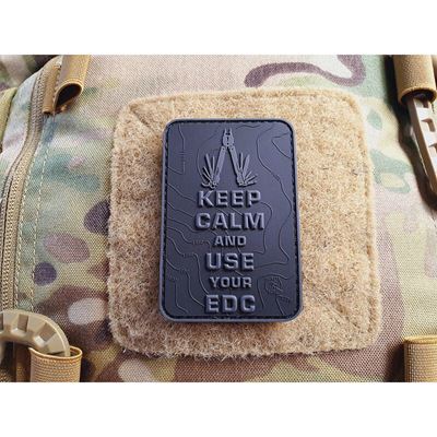 Naszywka KEEP CALM AND USE YOUR EDC z rzepem CZARNA JACKETS TO GO JTG-KCN-BO 2
