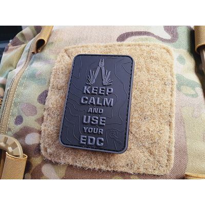 Naszywka KEEP CALM AND USE YOUR EDC z rzepem CZARNA JACKETS TO GO JTG-KCN-BO 3