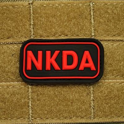 Plastikowa naszywka KREV NKDA BLACK/RED