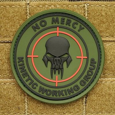 Patch NO MERCY - KINETYCZNA GRUPA plastikowa ZIELONA