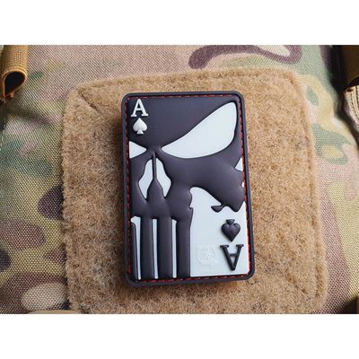 PUNISHER ACE OF SPADES naszywka na rzep GLOW IN THE DARK