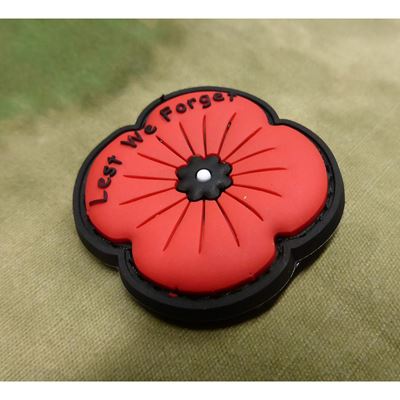 Naszywka na rzep LEST WE FORGET KOLOR