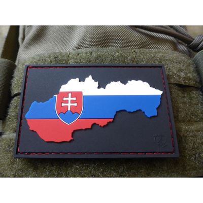 Naszywka flaga/mapa SŁOWACJA plastikowa z rzepem BARWNA