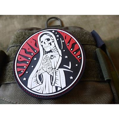 Plastikowa naszywka na rzep KOLOR SANTA MUERTE