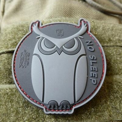 Naszywka SPECIAL OPS OWL plastikowy rzep BLACK